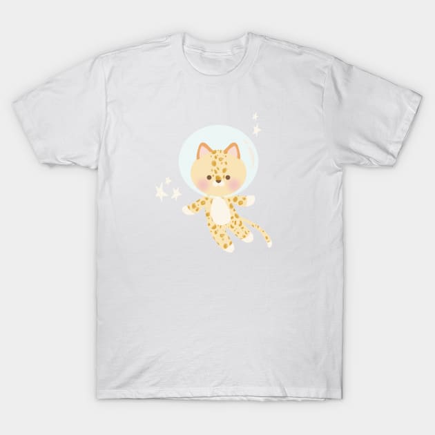 Space Cheetah T-Shirt by littlemoondance